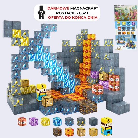 MagnaCraft™ STEM Klocki Magnetyczne - Kopalnia Skarbów