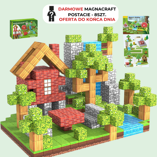 MagnaCraft™ STEM Klocki Magnetyczne - Leśna Kraina